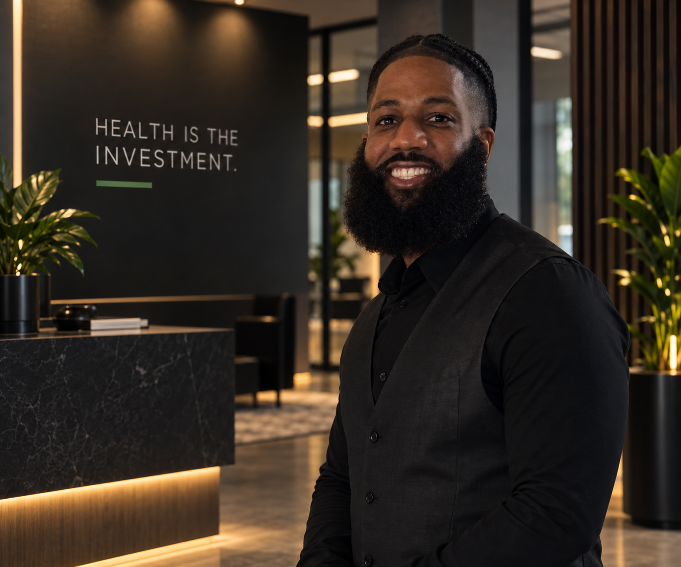 Earl Price, founder of Price of Health, at Price of Health headquarters
